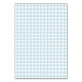 Schattigee Blauwe Ooievaar Baby shower Tafelnumme Kaart (Achterkant)