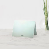 Schattigee Blauwe Roze Vogelbloem Dankjewel Kaart (Achterkant)