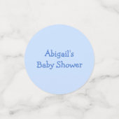 Schattigee Blauwe Rubber Eend Baby shower Confetti (Kleine voorkant)