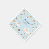 Schattigee Blauwe Schaapdesserts waterverf Kindere Servet (Hoek)