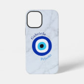 Schattigee Blauwe Tonen Grieks Oog Vrouwelijke Cus iPhone Hoesje (Achterkant)