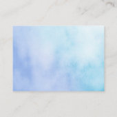 Schattigee Blauwe Vlinder Bloem Bewegende Aankondi Informatiekaartje (Achterkant)