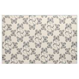 Schattigee Blauwe Vlinders & Aangepast Monogram Pa Stof
