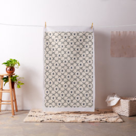 Schattigee Blauwe Vlinders & Custom Bold Monogram Stof