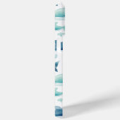 Schattigee blauwe walvissen gepersonaliseerde iPho Case-Mate iPhone Case (Achterkant / Rechts)