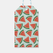 Schattigee Blauwe Watermeloen School Classroom Val Cadeaulabel (Achterkant)