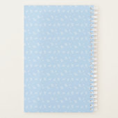 Schattigee Blauwe Waterverf Olifant met Balloon Ba Planner (Achterkant)