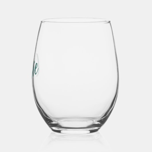 Schattigee Blauwgroen Bachelorette Bruids Partij M Wijnglas Zonder Voet (Links)