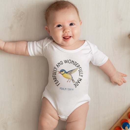 Schattigee Blauwgroen Vliegende Vogel Bijbelvers G Romper