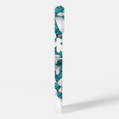 Schattigee blauwgroen witte teamkleuren volleyball Case-Mate iPhone case (Achterkant / Rechts)