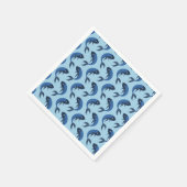 Schattigee blauwvisservetten servet (Hoek)