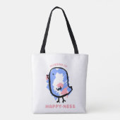 Schattigee Blauwvogel Tote Bag (Achterkant)