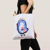 Schattigee Blauwvogel Tote Bag (Dichtbij)