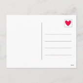 Schattigee blijdschap en liefde Ha-Pea Christmas Feestdagenkaart (Achterkant)