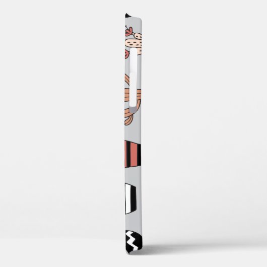 Schattigee bloeiende cactussen: handgetekend patro Case-Mate iPhone case (Achterkant / Links)