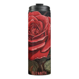 Schattigee Bloem Geïsoleerde Mokken Douanetumbler Thermosbeker