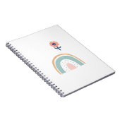 Schattigee Bloem Regenboog Boho Bloem Kleurrijk Pa Notitieboek (Rechterzijde)