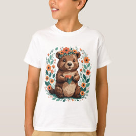 Schattigee bloembever t-shirt