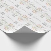 Schattigee bloembevestiging cadeaupapier (Hoek)