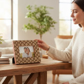 Schattigee Bloemen Bloemen Laser geëtst Afbeelding Gegraveerde Lijstjes