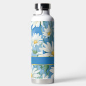 Schattigee Bloemen Daisies met Naam Waterfles (Rechts)