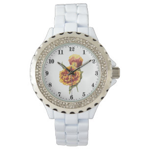 Schattigee bloemen dames horloge