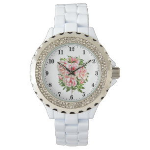 Schattigee  bloemen dames horloge