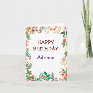 Schattigee Bloemen Gelukkige Moederdag Foto Kaart