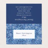 Schattigee Bloemen Gevouwen Visitekaartje  (Buitenkant ongevouwen)