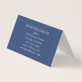 Schattigee Bloemen Gevouwen Visitekaartje  (Achterkant)