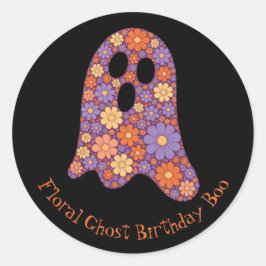 Schattigee Bloemen Ghost Boo Sticker Halloween