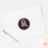 Schattigee Bloemen Ghost Boo Sticker Halloween (Envelop)