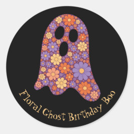 Schattigee Bloemen Ghost Boo Sticker Halloween