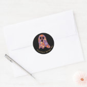 Schattigee Bloemen Ghost Boo Sticker Halloween (Envelop)