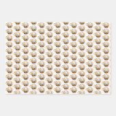 Schattigee Bloemen Halloween Inpakpapier Vel (Voorkant 2)