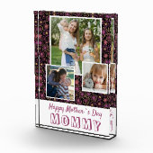 Schattigee bloemen Happy Mother's Day Keepsake 3 Fotoblokken (Rechts)