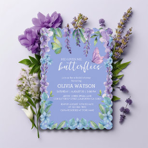 Schattigee bloemen Hij geeft me vlinders Vrijgezel Kaart