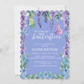 Schattigee bloemen Hij geeft me vlinders Vrijgezel Kaart (Voorkant)