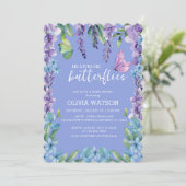 Schattigee bloemen Hij geeft me vlinders Vrijgezel Kaart (Staand voorkant)