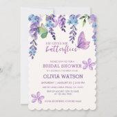 Schattigee bloemen Hij geeft me vlinders Vrijgezel Kaart (Voorkant)