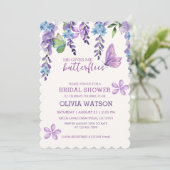 Schattigee bloemen Hij geeft me vlinders Vrijgezel Kaart (Staand voorkant)