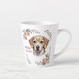 Schattigee Bloemen Hondenliefhebber Gift Cup Latte Mok