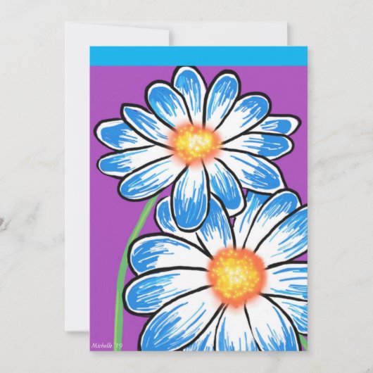 Schattigee bloemen Kaart (Voorkant)