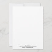 Schattigee bloemen Kaart (Achterkant)