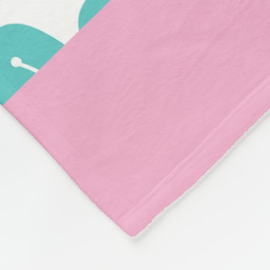 Schattigee bloemen Kleurrijk Fleece Deken (Hoek)