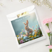 Schattigee Bloemen Paashaas Party Bedankzakje (Gezegeld)