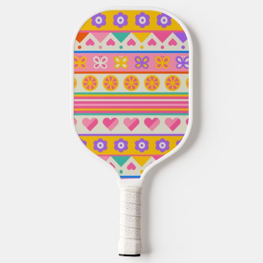 Schattigee Bloemen Pickleball Paddle (Achterkant)