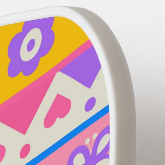 Schattigee Bloemen Pickleball Paddle (Links Detail)