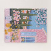 Schattigee bloemen Schilderachtig landschapspuzzel Legpuzzel (Horizontaal)