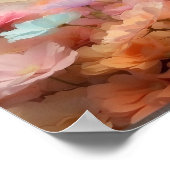 Schattigee Bloemen Staande Bruine Puppy Downloadba Poster (Hoek)